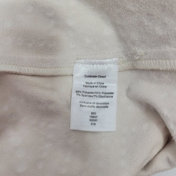 Coldwater Creek Women's Cream Faux Suede Western/Boho Open Jacket Size M - Picture 12 of 13